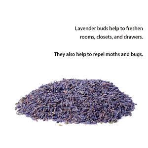 Bustina di fiori di lavanda essiccati di grado 5A con sacchetto di cotone per armadio da camera - Product Image 2