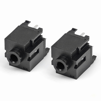 Jack Audio Stereo 5 Pin SMD SMT 3.5mm Tipe Offset, Soket Jack Stereo 1/4 inci 6.35mm 5P