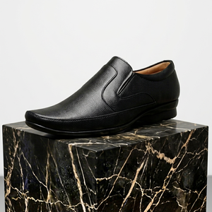Asken Atelier Men's Breathable Comfort Closed Toe <b>Slip</b>-<b>On</b> Genuine <b>Leather</b> Upper Loafers Elegant Business Office <b>Shoes</b> Cushioning - Product Image 1