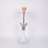 Narguilés de conception unique 50CM en aluminium Shisha taille moyenne deux et quatre tubes outil de fumée classique chaud