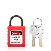 กุญแจความปลอดภัยแยกด้วยกุญแจหลักและกุญแจมือ20มม. 10pin โลหะผสมสังกะสีหรือ6pin กระบอกทองเหลืองกุญแจมือไนลอนและร่างกาย BD-G731