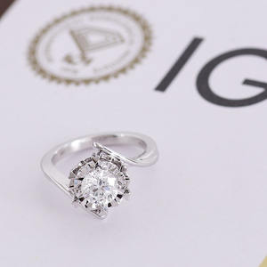 Igi ได้รับการรับรอง1.02กะรัตแหวนแต่งงานเพชรที่ปลูกในห้องปฏิบัติการเครื่องประดับสำหรับผู้หญิงของขวัญทองคำขาว14K - Product Image 4