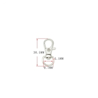 3cm 4cm Plaqué Couleur Métal Alliage de Zinc Mini Sac Porte-clés