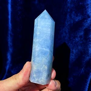 Cristal de Célestite en forme de cœur de qualité supérieure pour la guérison, pierre naturelle pour une décoration intérieure unique et des cadeaux de fêtes - Product Image 6