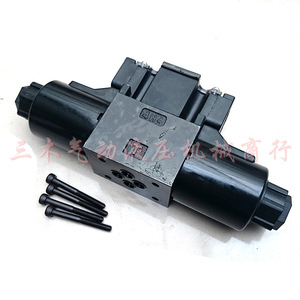 วาล์วควบคุมทิศทางไฮดรอลิกแบบโซลินอยด์ยี่ห้อ Yousheng รุ่น DSG-02-3C4-LW 24V 110V 220V แบบสี่ทาง บล็อกรวมปั๊มเหล็กหล่อ - Product Image 3