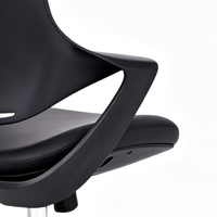 Fauteuil de Direction Exécutif Personnalisé avec Assise en Mousse, en Similicuir Moderne, Pieds Fixes, Chaise de Bureau pour Réception