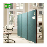 Panneaux acoustiques modulaires écologiques en tissu enveloppé de fibres de polyester pour cloisons de bureau
