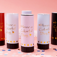 Canon à Confettis Colorés pour Anniversaire et Mariage, Décoré de Confettis Multicolores, Feux d'Artifice Portatifs – Meilleure Vente