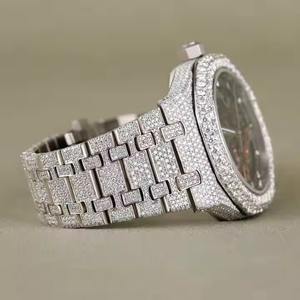 Modern Designs Fine Craft Montres de luxe pour hommes Étanche Moissanite Diamant avec face en verre dur pour les fêtes ou le bureau - Product Image 4