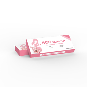 공장 직접 도매 OEM 여성 건강 관리 빠른 정확한 급속 소변 검사 <span class=keywords><strong>HCG</strong></span> 한 단계 조기 임신 감지 중류 - Product Image 2