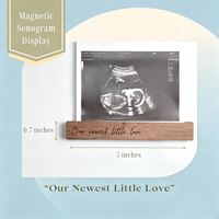 Bingkai Foto Sonogram Magnetik, Kenang-kenangan USG Bayi, Cinta pada Pandangan Pertama, Bingkai Foto USG