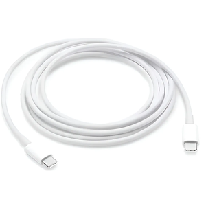 Cavo di Ricarica Rapida USB-C a USB-C Bianco da 2m per MacBook Pro e iPad Pro 11, Ricarica Super Veloce 5A, Rivestimento in PVC, Lunghezza 1m - Product Image 2