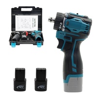 Perceuse à main multifonction et tournevis électrique avec fonction réversible, batterie lithium rechargeable 18V pour usage domestique