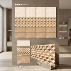 Carreaux muraux en porcelaine beige gris aspect pierre pour décoration intérieure 12x24 30x60cm 300x600mm Design céramique pour carrelage intérieur - Product Image 4