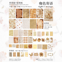 100 pièces/paquet Collage Packs papier bureau de poste série Vintage manuel décoratif Collage matériel