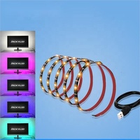 Smart LED 3M 5050 DC5V IP20 Kit de rétroéclairage TV RVB flexible Bande LED USB avec télécommande IR 44 touches