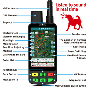 Traceur GPS pour chien VHF 4G, étanche IP68, boussole électronique, système de positionnement pour chien dans les zones montagneuses sans signal - Product Image 6