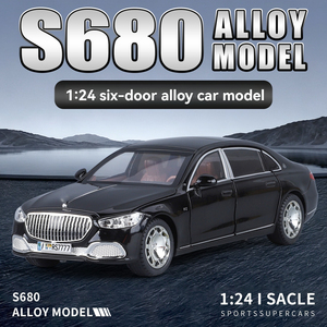 Modellino Auto Sportiva Maybach S680 in Scala 1:24, con Telecomando, in Lega, con Luci e Suoni, Ruote a Trazione Posteriore, Giocattolo Regalo per Ragazzi - Product Image 2