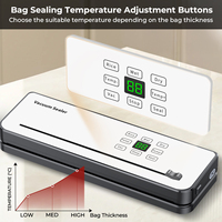 75kPa 120W 30cm 4L/min 8 Modes ecran tactile scellage multi-sacs menage machine sous vide soudeuse emballage alimentaire