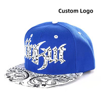 Casquette Snapback à Visière Plate Tendance, Logo Personnalisé, 6 Panneaux, Unisexe, Réglable, Style Hip Hop, Streetwear Quotidien