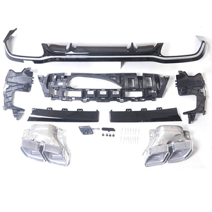 Venta caliente Ajuste de alta calidad para Mercedes Benz 2016 + 2017 Sport renovado E53 E63 parachoques trasero envolvente y escape tailthroat - Product Image 3
