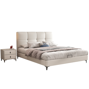 Mantianfei Upholstered Bed 1.8m/1.5m Modern Minimalist Style Storage Bed Bedroom Furniture - Product Image 5