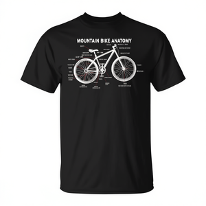Camiseta con gráfico de diagrama de anatomía de bicicleta de montaña - Product Image 2