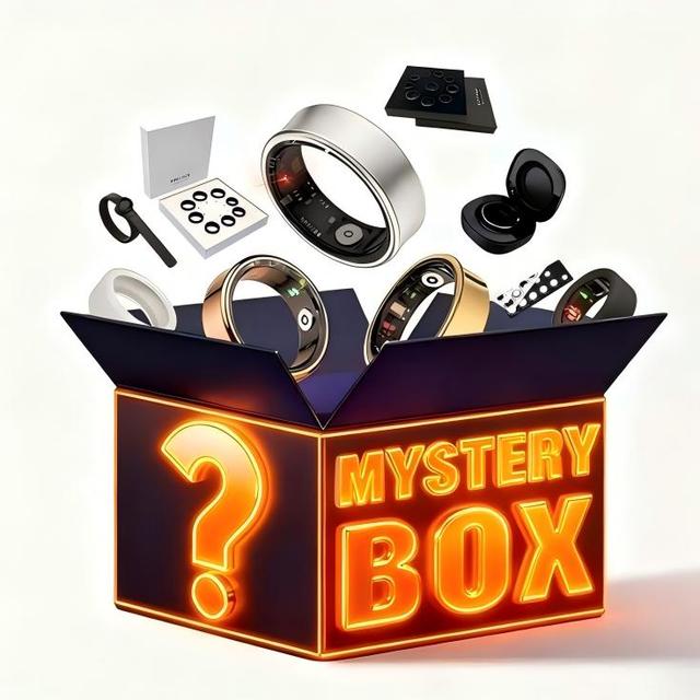SHR Christmas Surprise Electronics Box Pre-owned Smart Ring Alloy Charging Fitness Sleep Tracker IP67 Waterproof Random Fun