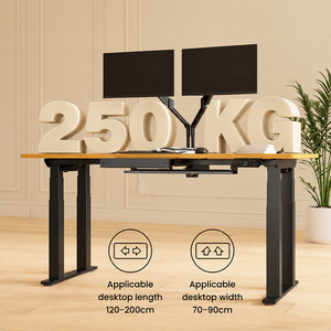 <span class=keywords><strong>Bureau</strong></span> assis-debout <span class=keywords><strong>FlexiSpot</strong></span> E7 Plus, capacité de charge 250 kg, double moteur, cadre réglable en hauteur sur 3 niveaux, table de conférence, <span class=keywords><strong>bureau</strong></span> à domicile, <span class=keywords><strong>bureau</strong></span> de direction - Product Image 1