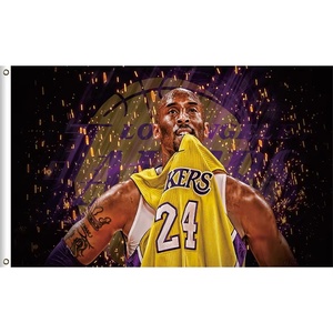 Personnalisé toutes les équipes sportives <span class=keywords><strong>La</strong></span> Lakers Polyester tissu 3x5ft NBATeam drapeaux - Product Image 5