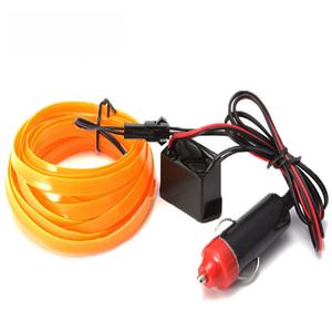 ไฟตกแต่งรถยนต์ลดราคา 1M 3M 5M สายไฟ EL สร้างบรรยากาศ แสงเย็น สำหรับตกแต่งภายในประตู คอนโซลหน้ารถ 10 สี 12V - Product Image 3