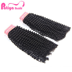 直接送货接受贝宝天然黑发双纬纱柬埔寨扭结卷曲生角质层对齐未加工头发批发 - Product Image 3