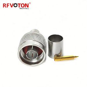 Conector coaxial de latón Rf de fábrica tipo N enchufe macho engarzado recto N enchufe para RG213 RG8 LMR400 RG214 7DFB 8DFB Cable coaxial - Product Image 3