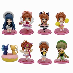 ฟิกเกอร์ซากุระ คิโนโมโตะ 8 แบบ วัสดุ PVC สำหรับตกแต่งเค้กหรือโมเดล - Product Image 1