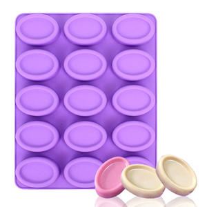 Moule en silicone ovale de haute qualité à 15 cavités pour la maison, outils de pâtisserie faits main pour gelée et pouding - Product Image 2