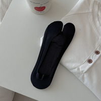 Chaussettes invisibles à deux orteils pour femmes, coupe basse, douces et confortables pour le quotidien, printemps et été