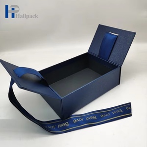 Caja de Regalo de Lujo Personalizada con Cinta Azul, para Perfume, Té, Vino, Lápiz Labial, Pestañas Postizas y Herramientas para Pelucas - Product Image 5