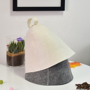 Chapeau de sauna russe Banya personnalisé de haute qualité, style scandinave, unisexe pour adulte et enfant, 5 panneaux en feutre de laine, pour SPA et hammam, prix d'usine - Product Image 5