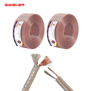 <span class=keywords><strong>Cable</strong></span> de altavoz Ofc profesional 2 núcleos <span class=keywords><strong>Cable</strong></span> 0,5/0,75/1,0/1,5/2,0 <span class=keywords><strong>Mm</strong></span> 20/18/17/15/14 calibre Awg <span class=keywords><strong>Cable</strong></span> de altavoz Flexible transparente - Product Image 1