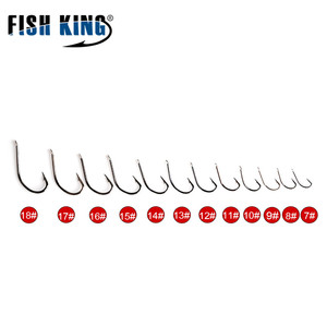 Pesce Re Barbe 7 #-18 # Jig Testa di Alimentazione 50Pcs Carpa Baitholder Gancio Accessori Pescatore Pesca Attrezzi Da Pesca strumento - Product Image 2