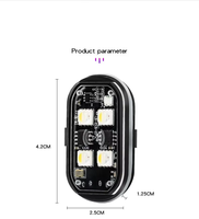 Mini lumière stroboscopique de Drone 7 couleurs USB LED feu arrière anti-collision pour le signal d'avertissement d'éclairage extérieur automatique de vol de nuit