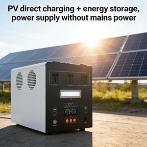 Station d'alimentation portable 2000W, générateur solaire 2kWh, batterie de secours extérieure avec charge solaire pour le camping et les situations d'urgence - Product Image 1