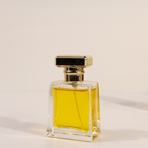 Square Crystal White Glass 30ml <b>Perfume</b> <b>Bottle</b> Transparent Clip-On 50ml Spray <b>Bottle</b> Women's Empty <b>Refill</b> <b>Bottle</b> - Product Image 2