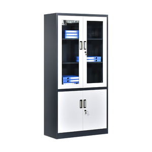 ตู้เก็บเอกสารเหล็กสำนักงานแบบบานเปิดกระจก - Product Image 6