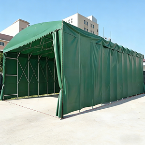 Abri de stockage instantané robuste à ouverture rapide, auvent résistant aux intempéries pour la protection des équipements de garage automobile et de construction - Product Image 2