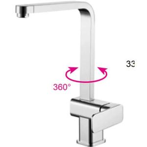 Grifo para Lavabo de Cocina, Fabricado en Latón, Origen China, Cromado, con Rotación Flexible de 360 Grados - Product Image 3