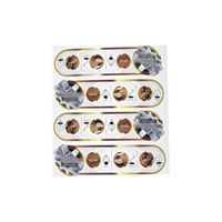 Rouleau d'étiquettes autocollantes imperméables adhésives en papier vinyle durable personnalisable Impression de logo privé personnalisée