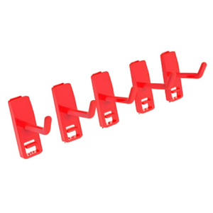 Pan-Cheng Small Single ABS Engineering <b>Plastic</b> Tool <b>Hooks</b> 5-Pack Member Perforated Board Garment Display Rack <b>Hooks</b> - Product Image 2