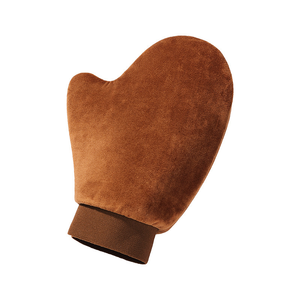 Vente en gros Marque privée Mitaines de bronzage double face <span class=keywords><strong>Gant</strong></span> <span class=keywords><strong>autobronzant</strong></span> en velours Cuisson Applicateur de poignet élastique Mitaines de bronzage - Product Image 1