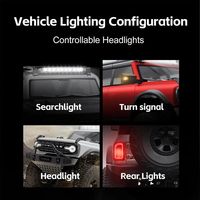 WLtoys 184023 RTR 1:18 2.4G 4WD RC Rock Crawler |   Camioneta Todoterreno con Luces LED, Eje Portal, Cambio de 2 Velocidades y M